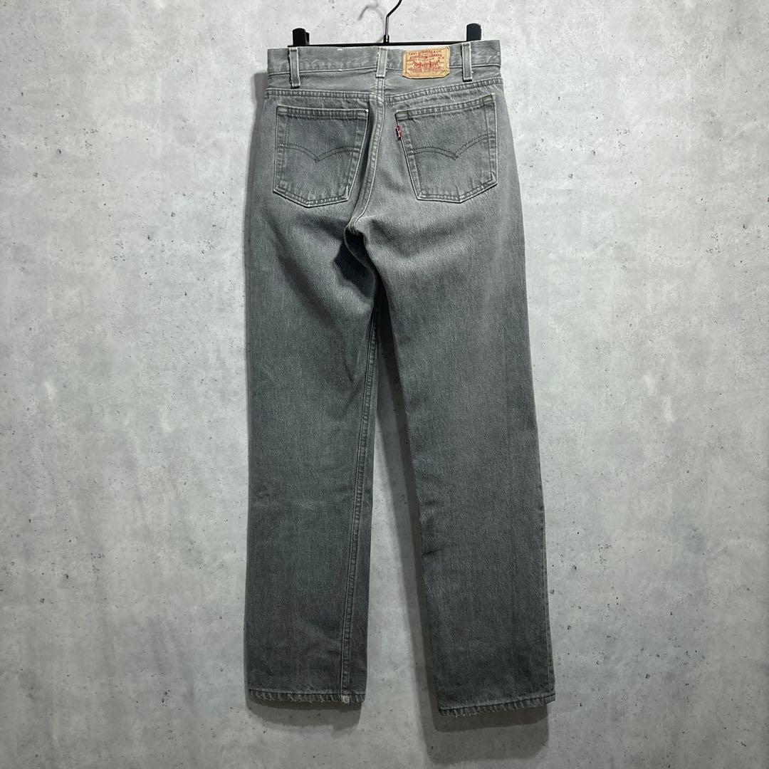 激レア　Levi's グレー　先染め　701 W27　　USA　80s　ブラック