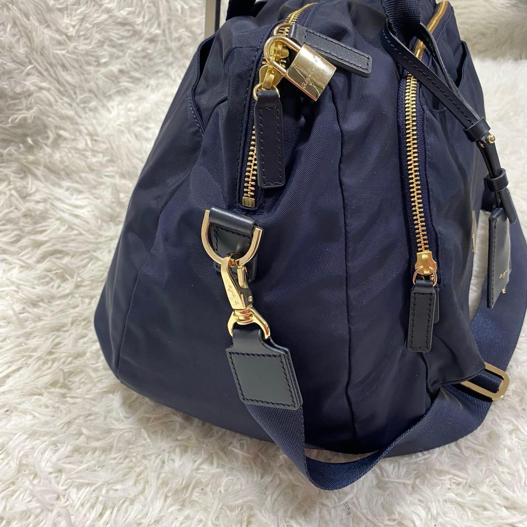 極美品✨ agnes b. アニエスベー　ボストンバック　南京錠　2way