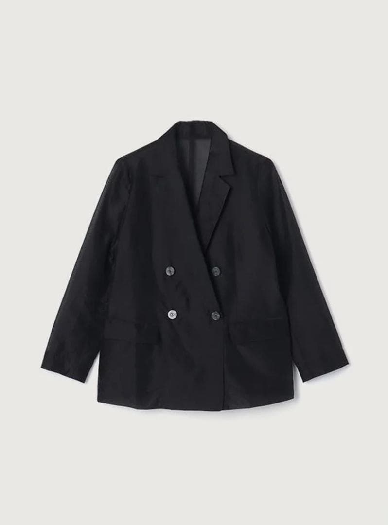 ★★美品★★anuansアニュアンス★★シアーオーバーテーラードジャケット★★