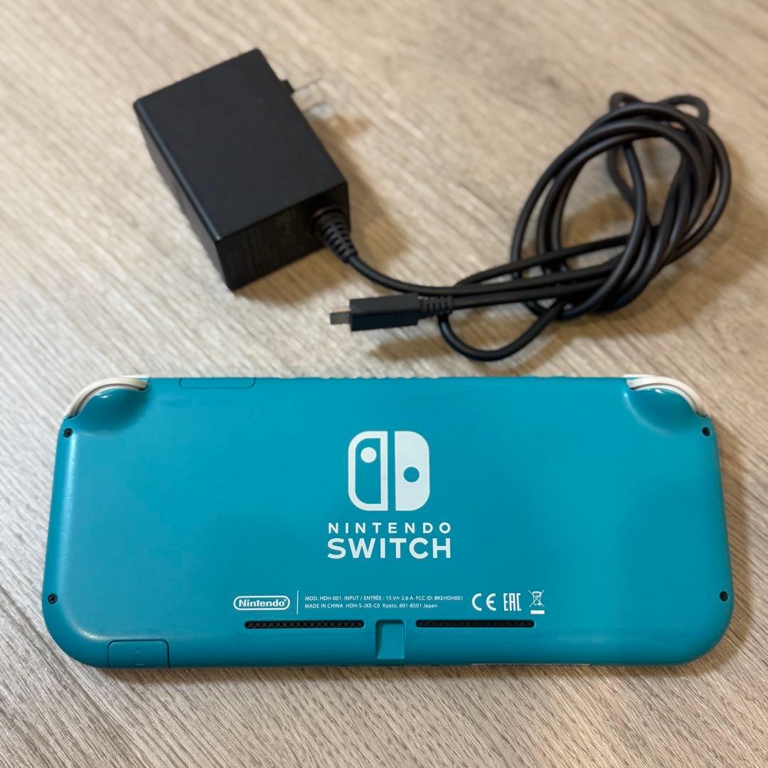 Nintendo Switch Lite ターコイズ 本体 純正充電器付き