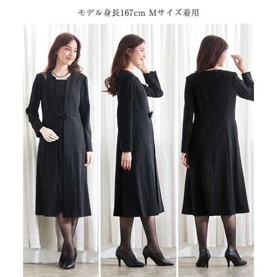 nissen　ニッセン　ブラックフォーマル　ワンピース　3L 洗える　喪服