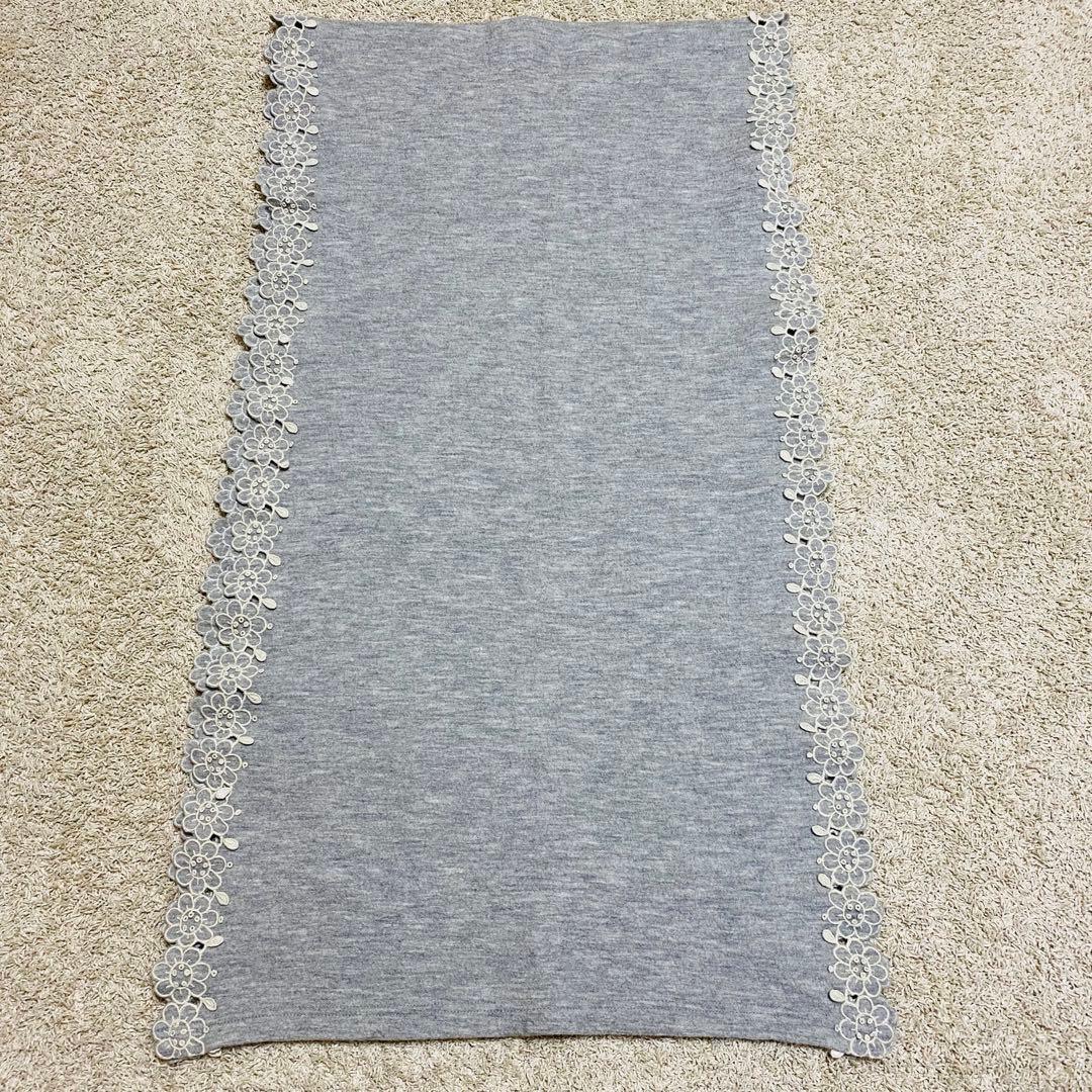 45R マフラー ストール ショール 花柄刺繍 ウール