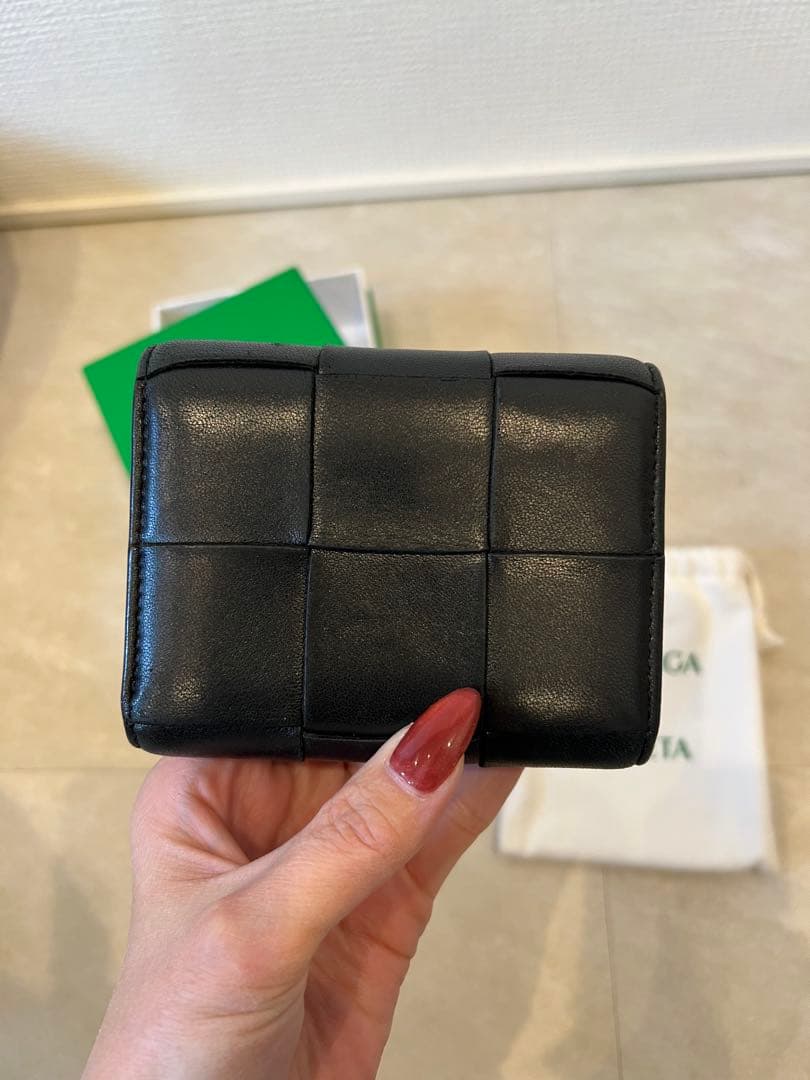 ボッテガ　コンパクト　ウォレット　BOTTEGA VENETA 三つ折財布 美品