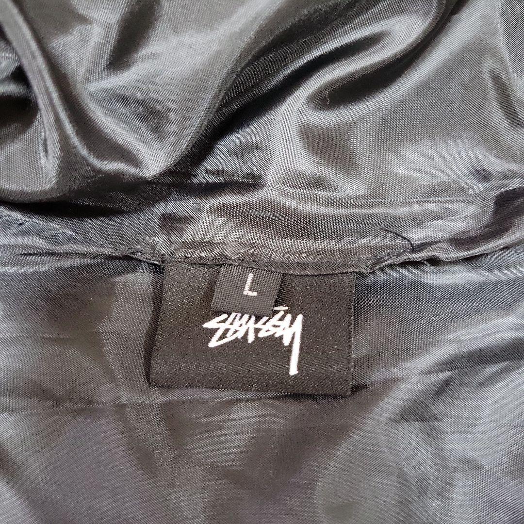 【美品】Stüssy ブラック コーチジャケット コーデュロイ襟 L