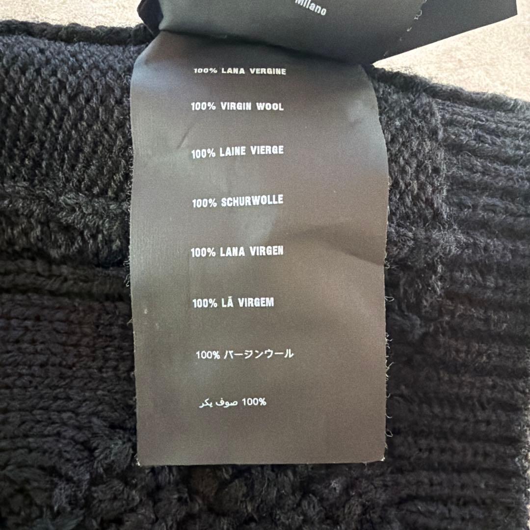 プラダPRADAケーブル編み ニット帽