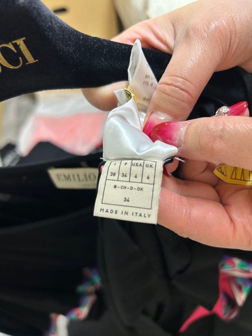 EMILIO PUCCI ブラックワンピース サイズ34