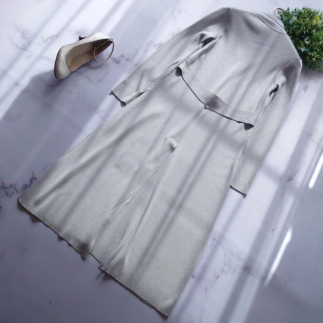 20SS エポカ La maglia ロングカーディガン ニット グレー 40