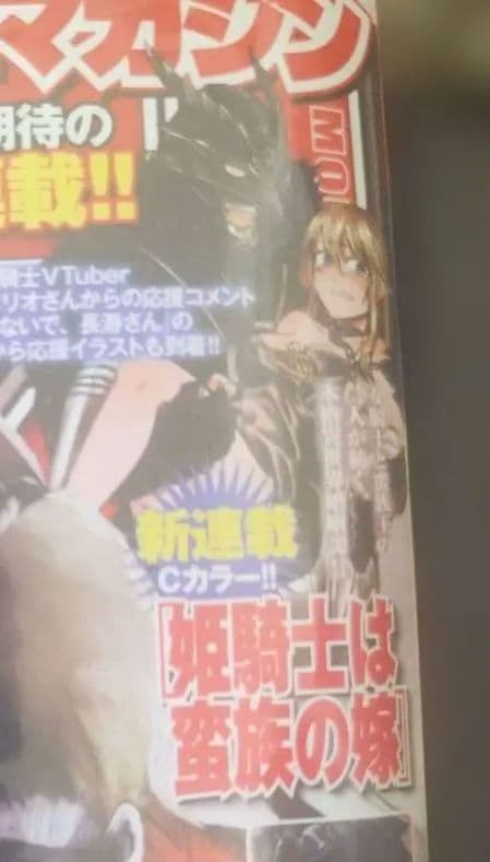 別冊少年マガジン　2021年2月号　新連載　姫騎士は蛮族の嫁　連載開始号