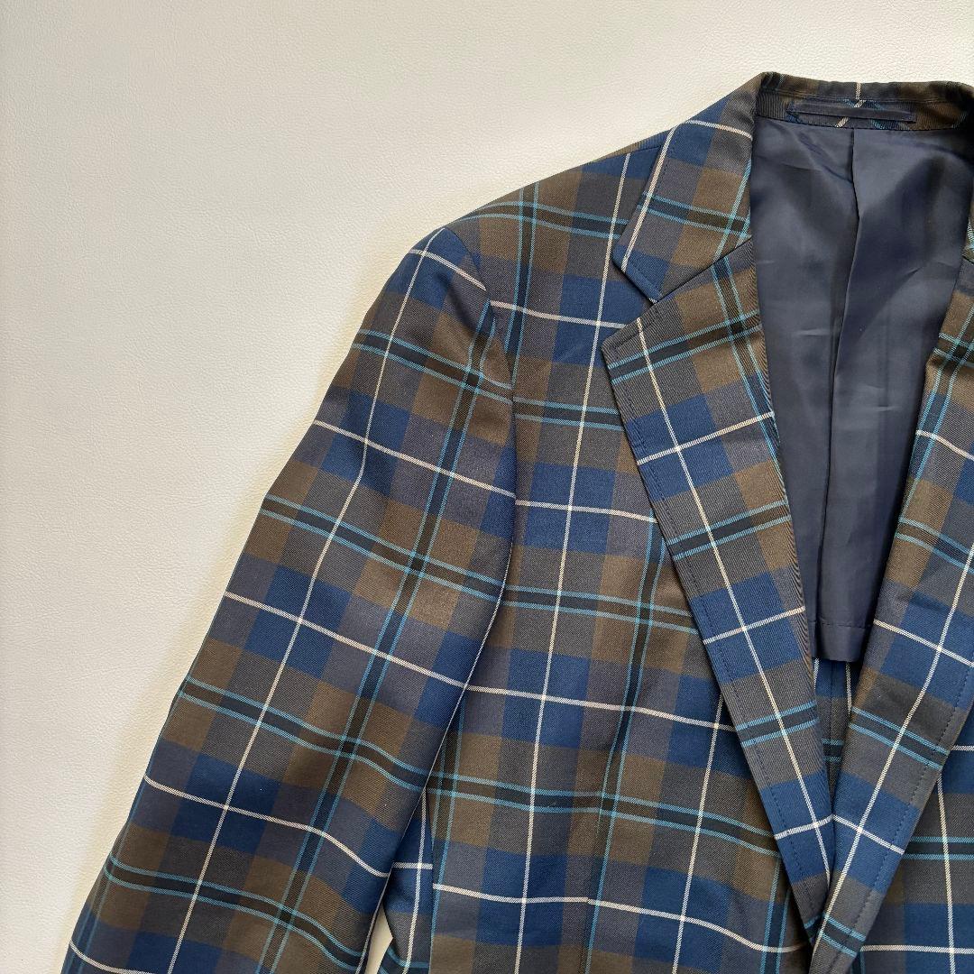 【美品】J.PRESS　テーラードジャケット　チェック柄　M　メンズ