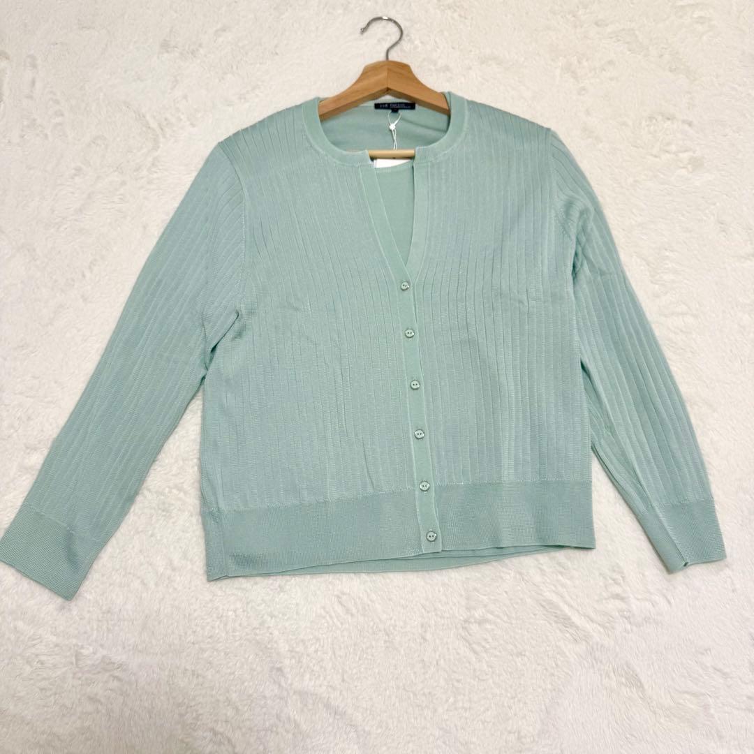 【新品タグ付き】23区 アンサンブルニット 46 ミントグリーン 大きいサイズ
