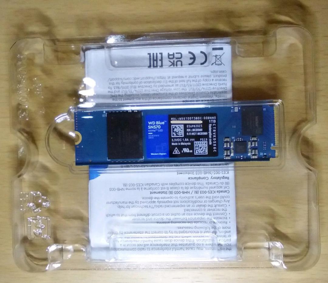 内蔵型SSD WD Blue SN570 NVMe SSD 1TB