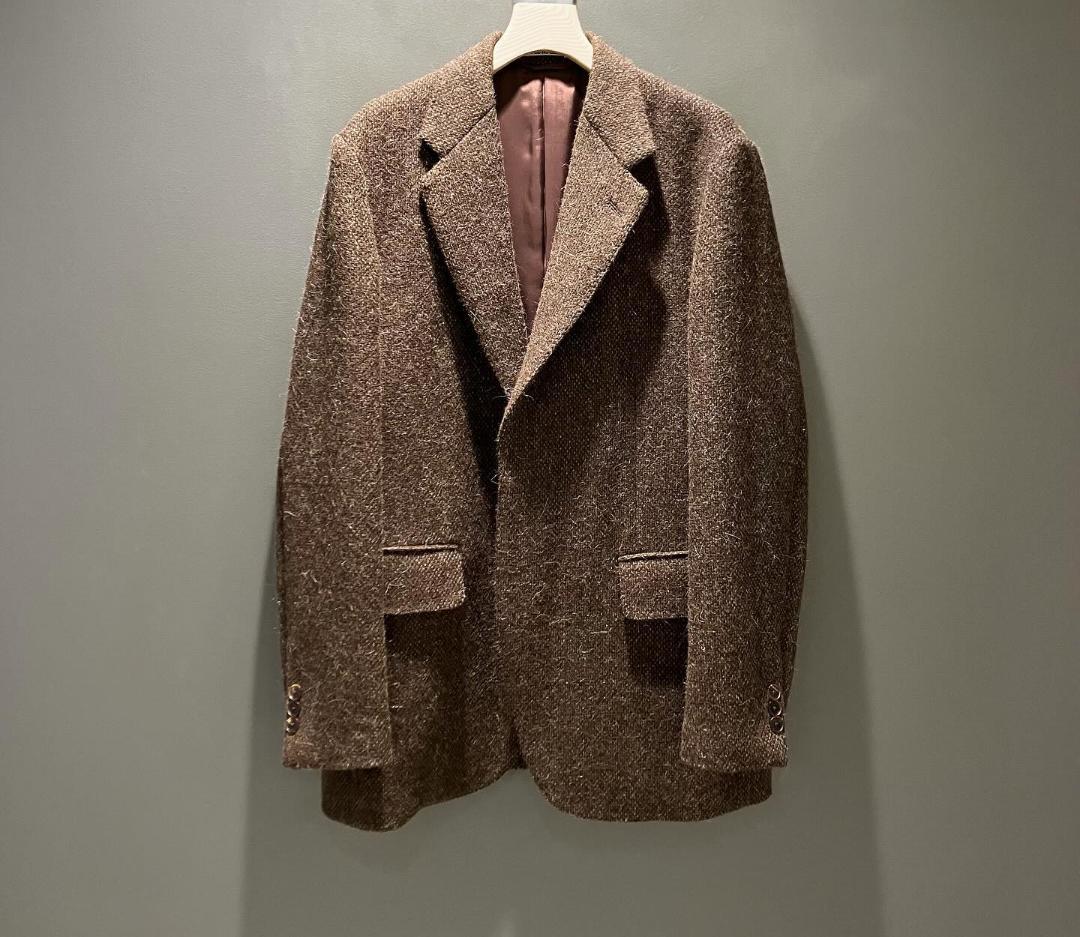 ジャケット・アウター AURALEE SHETLAND WOOL TWEED OVER JACKET