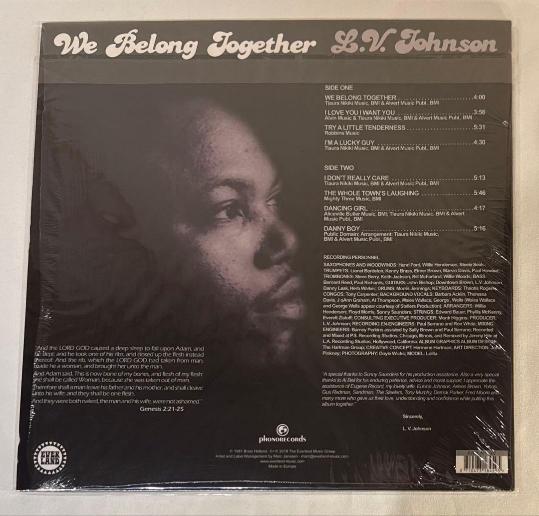 洋楽 L.V. Johnson We Belong Together LP