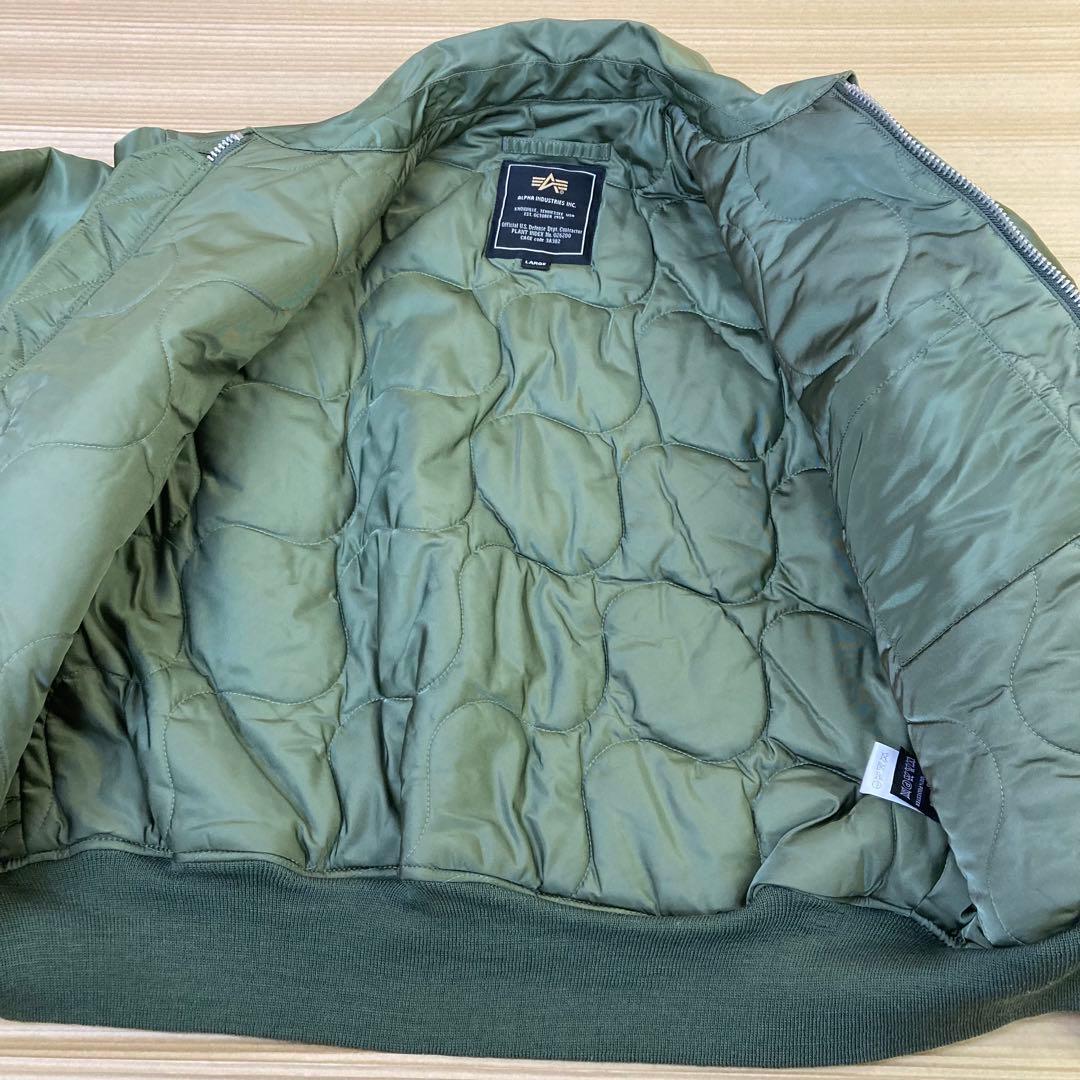 ALPHA INDUSTRIES CWU45/P フライトジャケット カーキ L