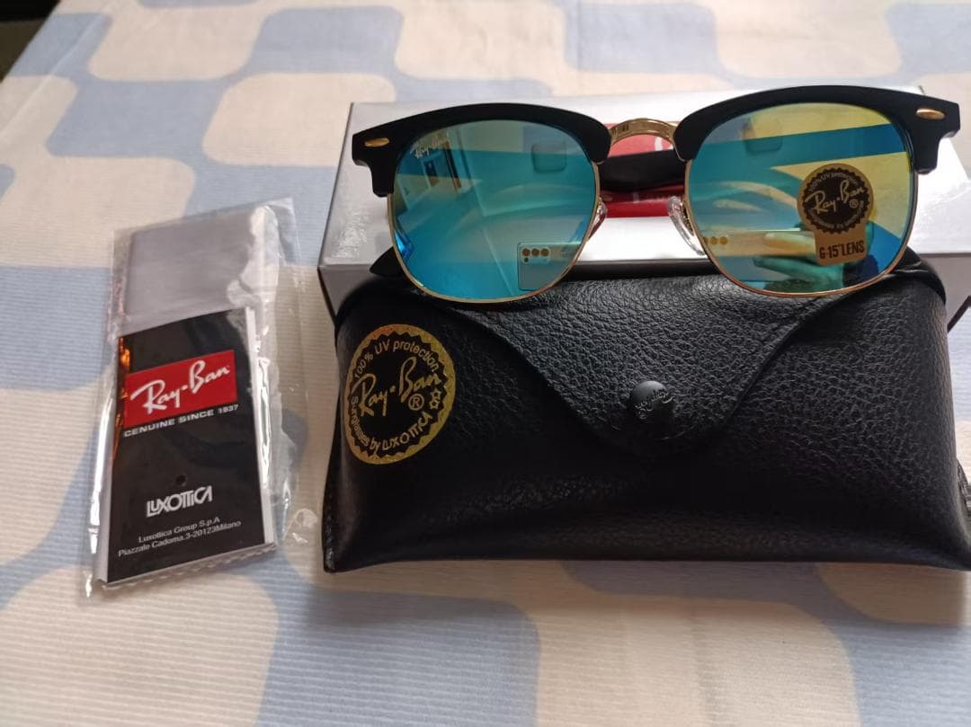 美品 Ray-Ban クラブマスター RB3016 レイバンサングラス