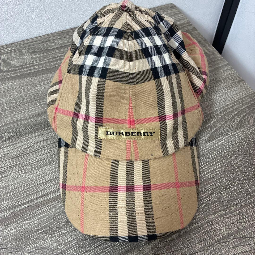 BURBERRY バーバリー チェック柄 ベースボールキャップ ゴルフ old