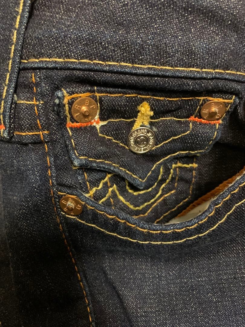 TRUE RELIGION JULIE 濃紺 デニム パンツ W25 USA製