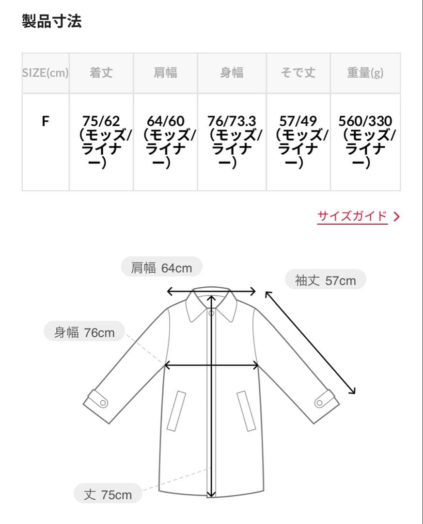 フリークスストア モッズセットコート