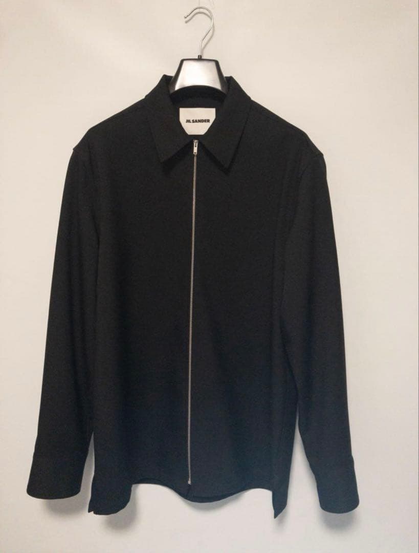 K*N様 【タグ付き完品】JIL SANDER ジルサンダー　ジップシャツ　ブル