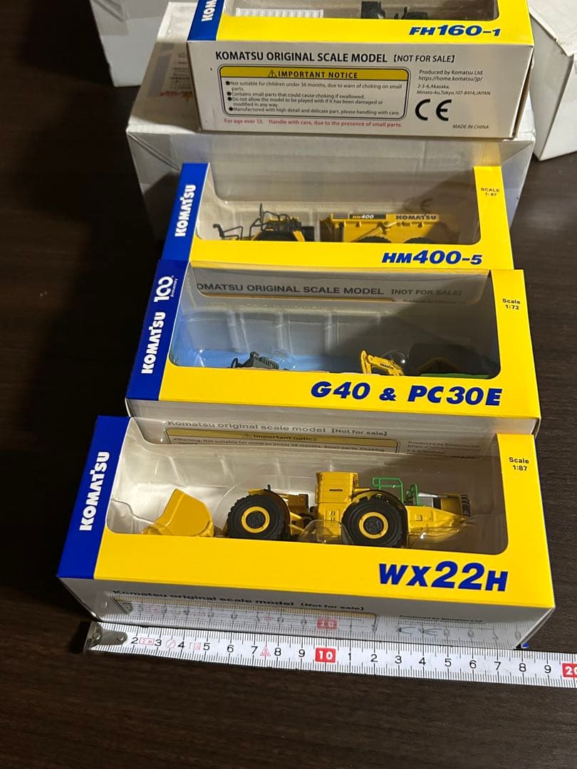 コマツ 非売品　ミニチュア4点セット