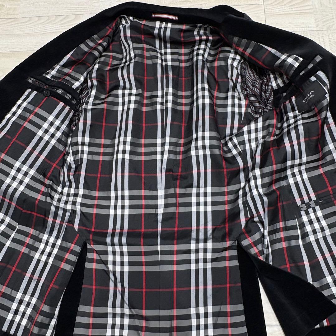 BURBERRY BLACK LABEL ベロアジャケット 裏地ノバチェック M