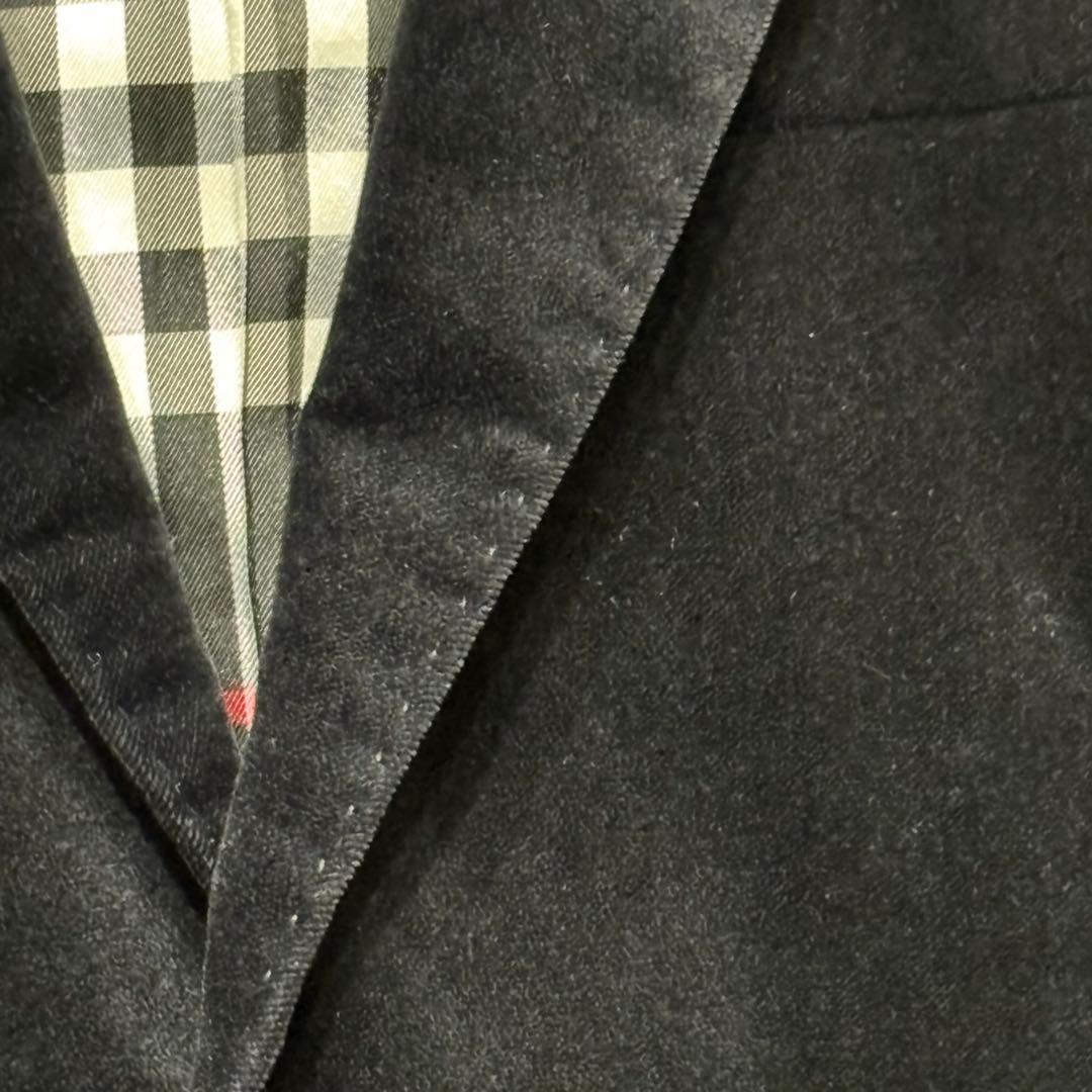 BURBERRY BLACK LABEL ベロアジャケット 裏地ノバチェック M