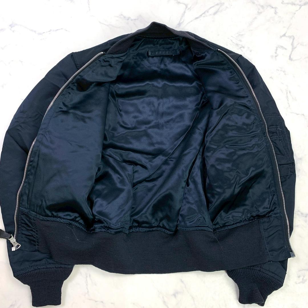 米軍実物 90s L-2B グランドクルー ALPHA ネイビー XS　E214