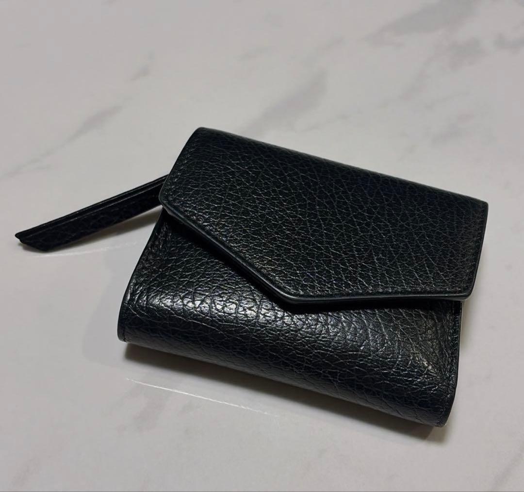 【Maison Margiela】三つ折りコンパクト財布 ブラック