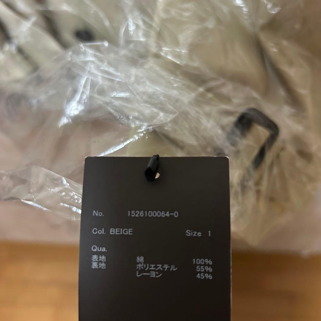新品 2026SS anuans ハーフオーバートレンチコート ベージュ 1