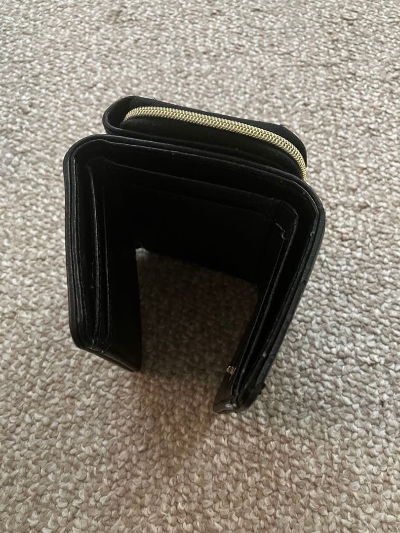 ミニ財布　折りたたみ　黒　4点セット