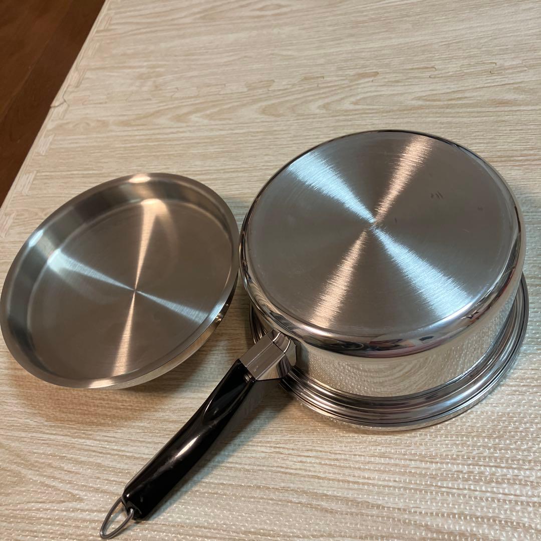 新品　amway アムウェイ　クイーンクック　ソースパン　片手鍋　内鍋つき