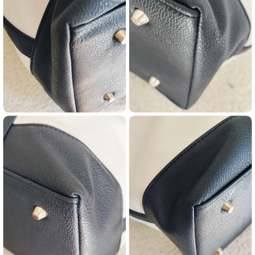 美品☆ZENITH ゼニスボストンバッグ ホワイト/ネイビー