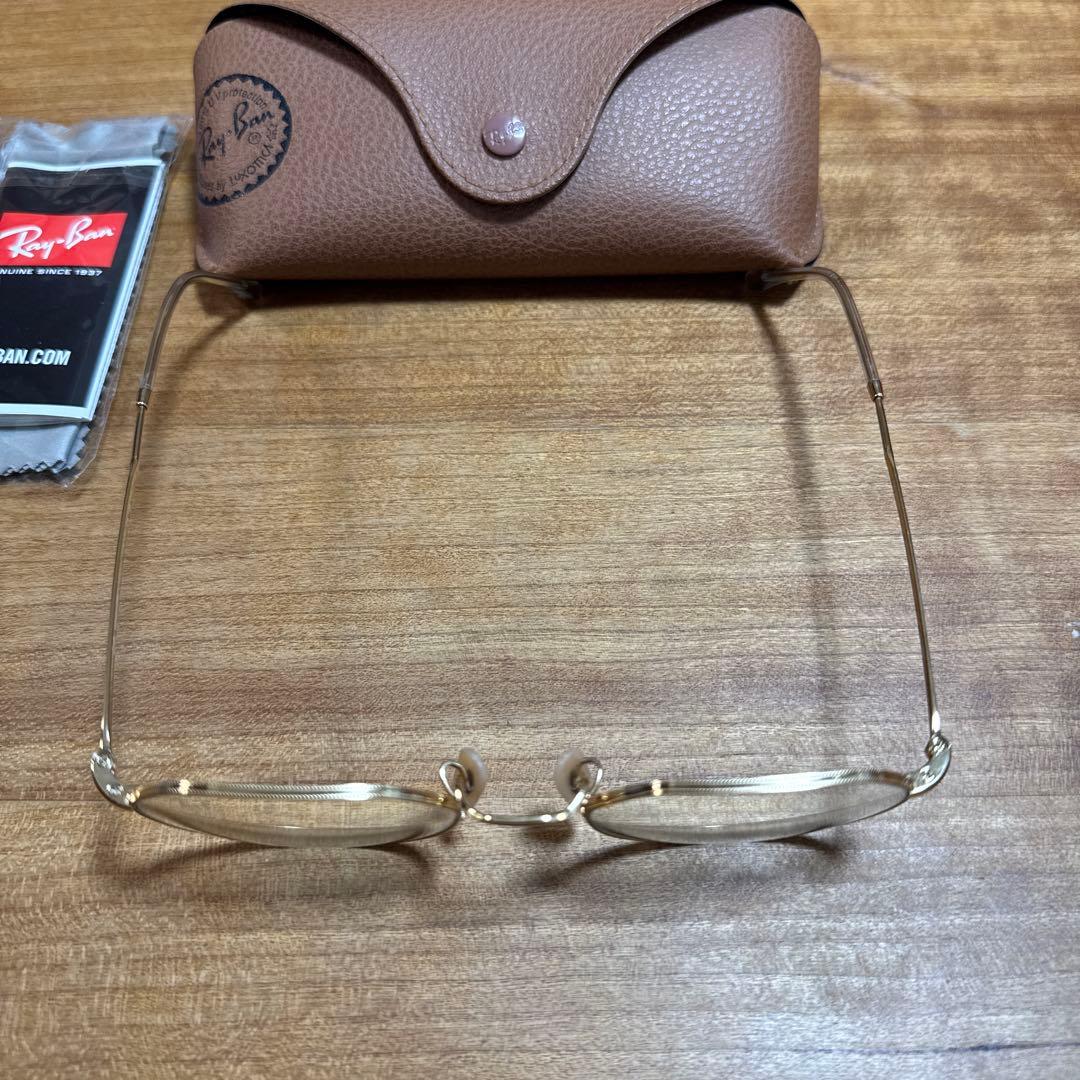 Ray-Ban ゴールド 調光サングラス　Transitions® レイバン