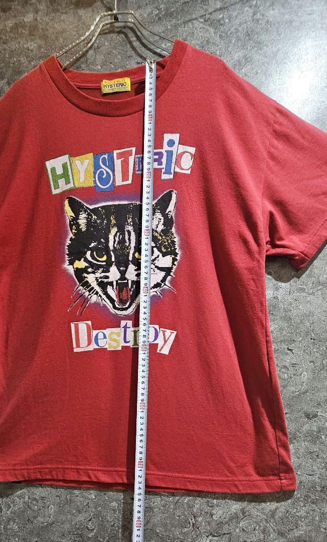 【即完品】 HYSTERIC CAT SCRATCH FEVER 猫 Tシャツ