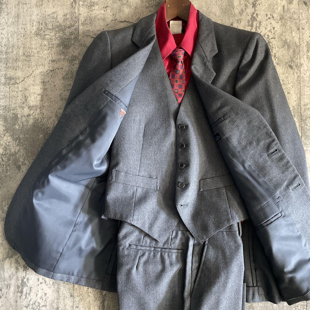 極美品 スリーピース × Yves saint Laurentネクタイ