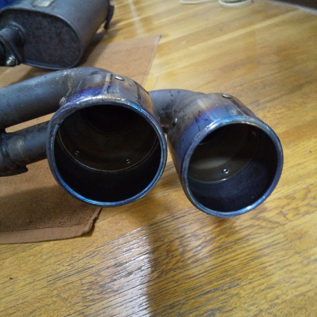 スズキワゴンRMH34sデュアルテールパイプ スチール製マフラー