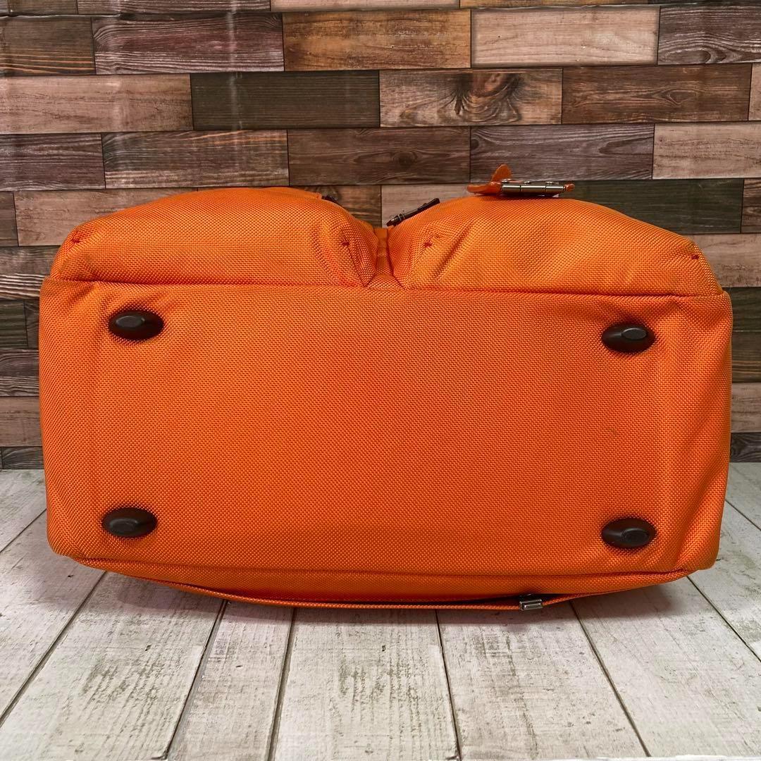 トゥミ　TUMI　ボストンバッグ　オレンジ　ネームタグ　ビジネス　2way