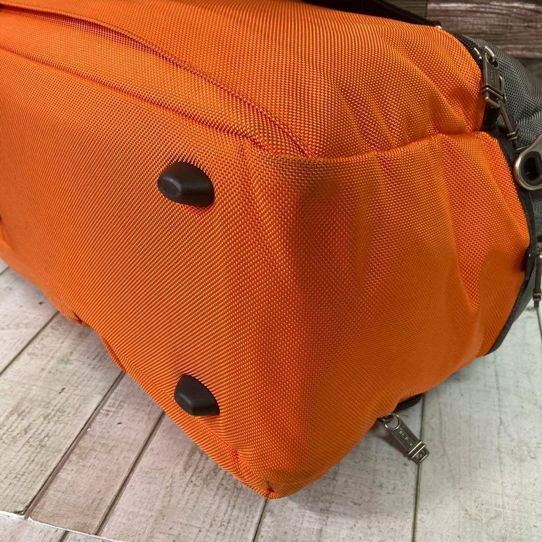トゥミ　TUMI　ボストンバッグ　オレンジ　ネームタグ　ビジネス　2way