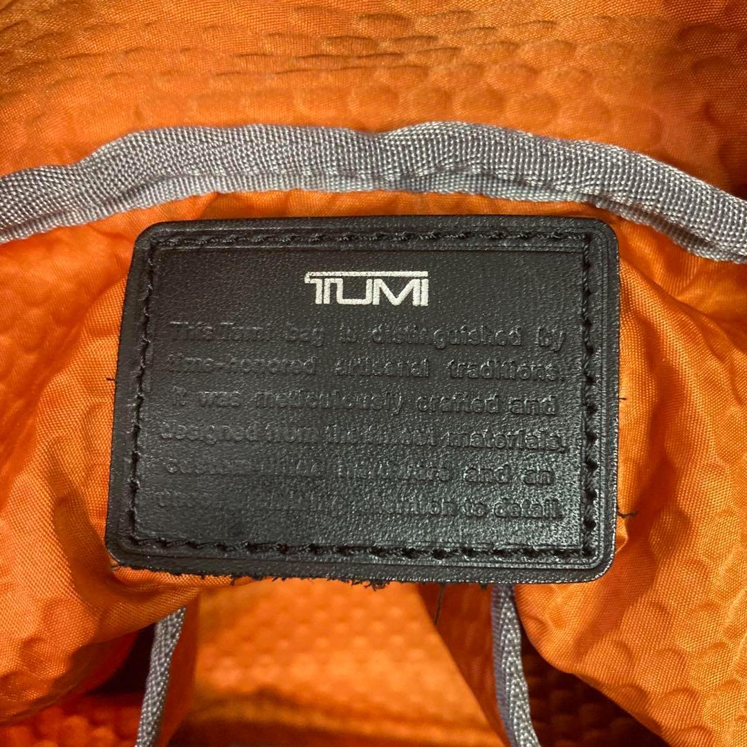 トゥミ　TUMI　ボストンバッグ　オレンジ　ネームタグ　ビジネス　2way