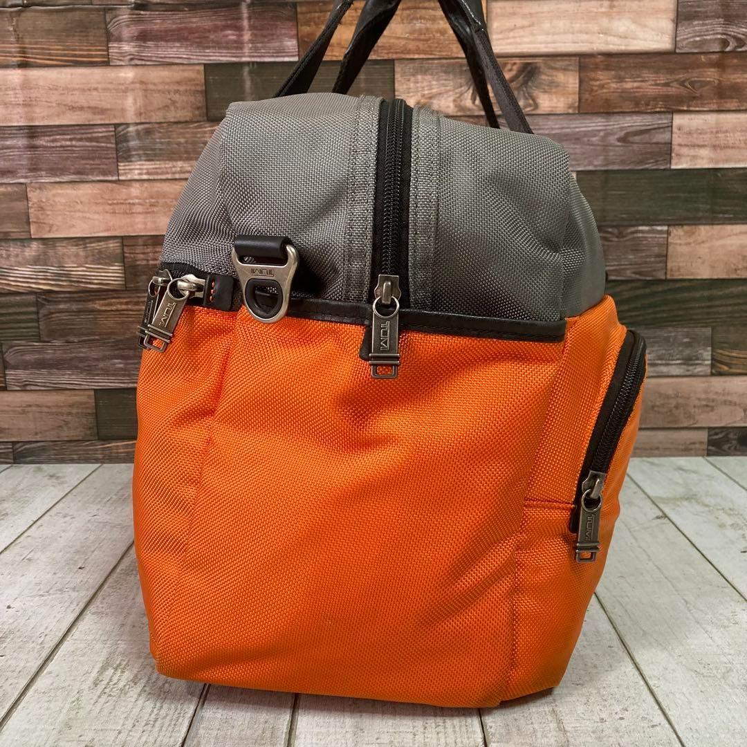 トゥミ　TUMI　ボストンバッグ　オレンジ　ネームタグ　ビジネス　2way