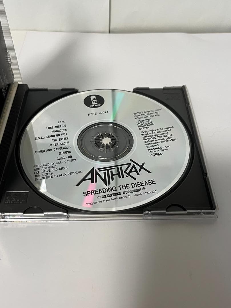 アンスラックス　狂気のスラッシュ感染　CD