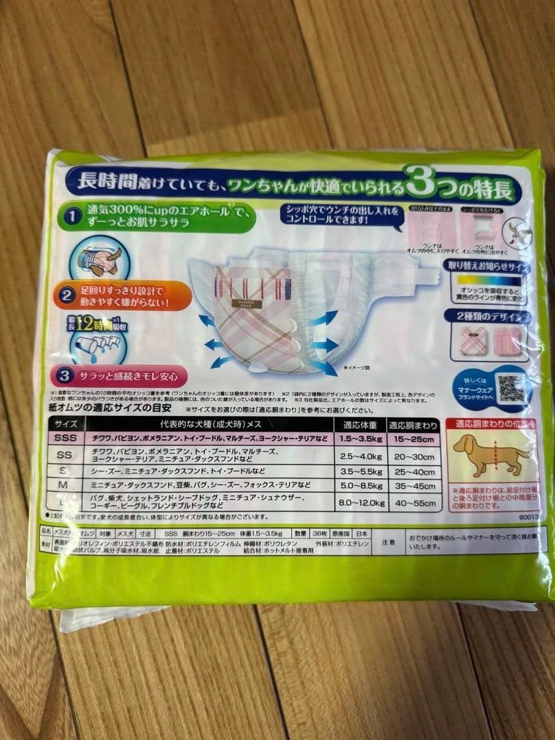 ユニチャーム マナーウェア SSS 計143枚