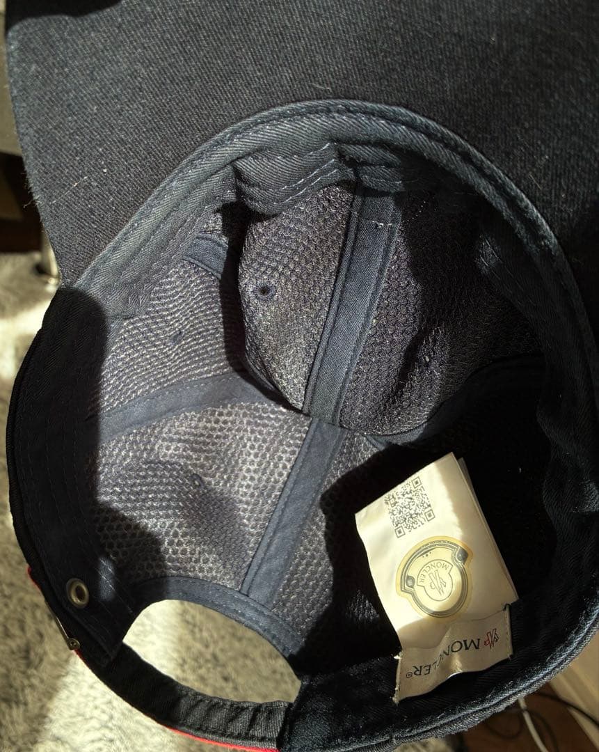 美品　MONCLER モンクレール　キャップ　帽子　 ネイビー