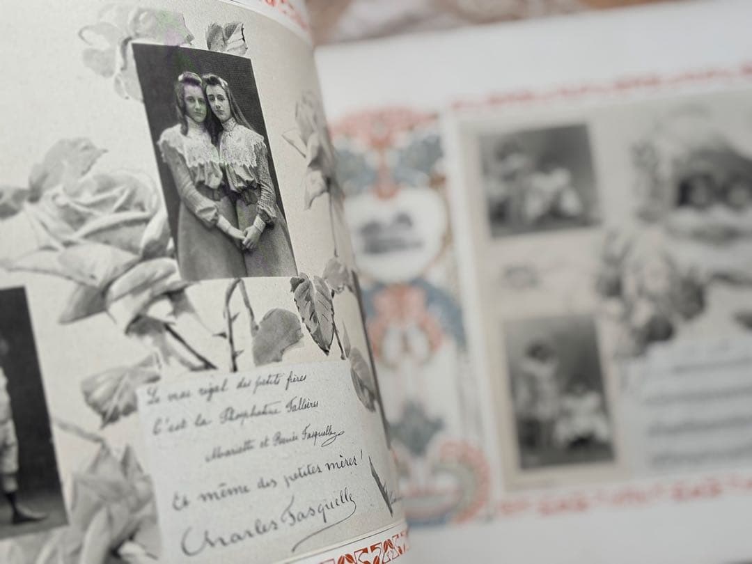 アンティークヴィクトリアン少女子ども写真絵本古書