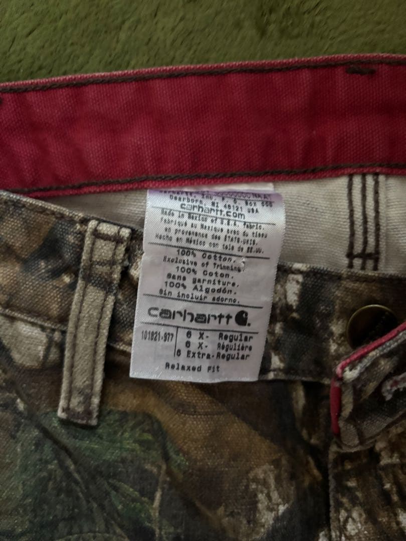 Carhartt カモフラージュパンツ エクストラレギュラー