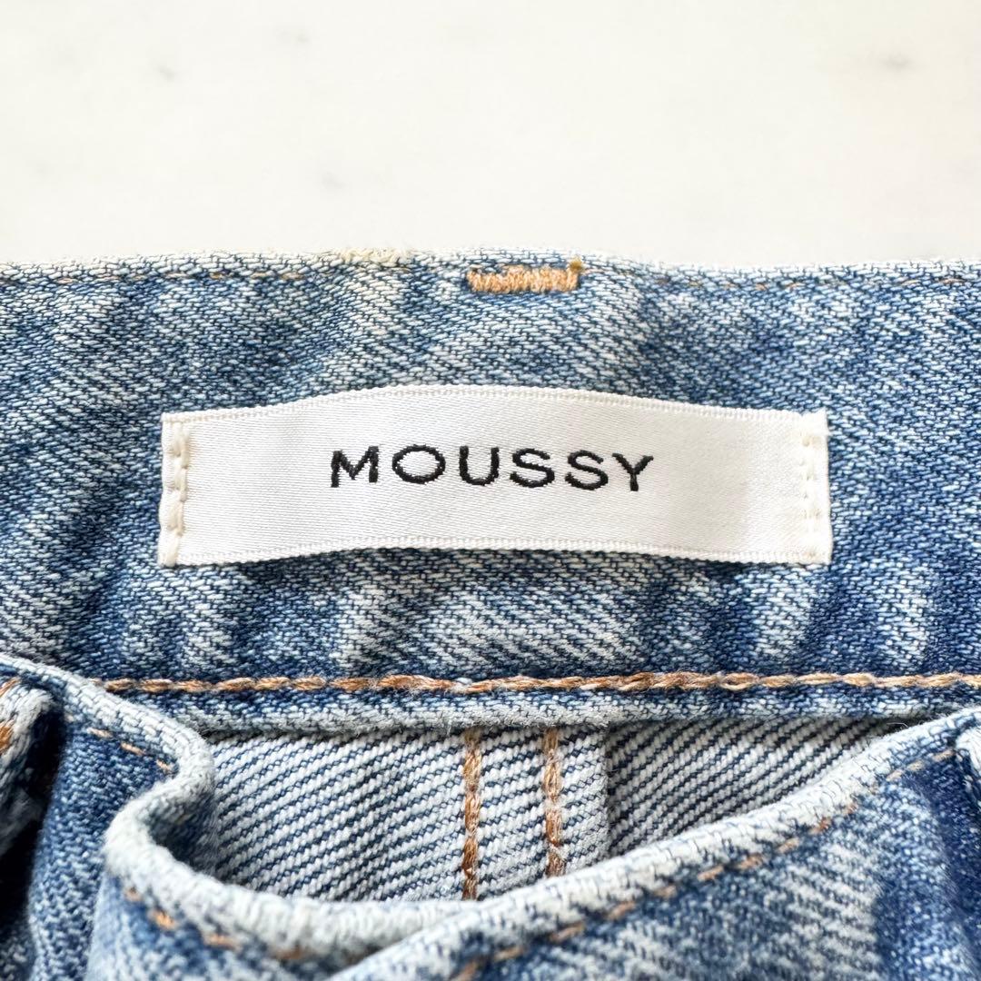 【MOUSSY】マウジーMVS FLARE ロング フレアデニム ブーツカット