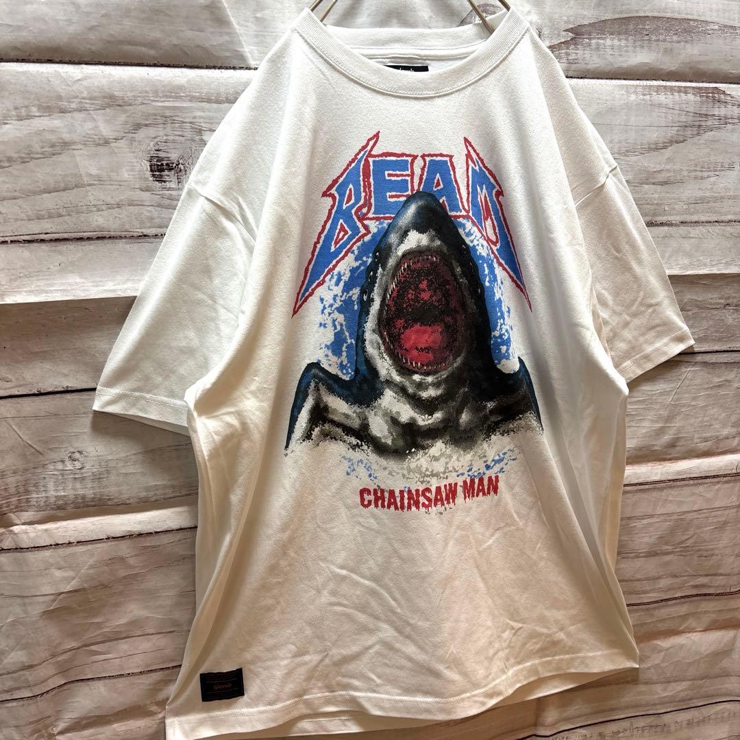 新品 glamb × チェンソーマン Beam T-shirt XL 白 タグ付