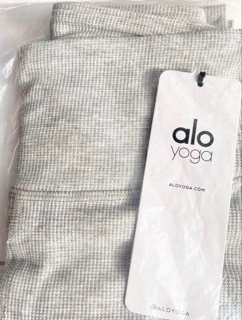 ★ alo yoga ★ ワッフル レギンス ヘザーグレー XXS