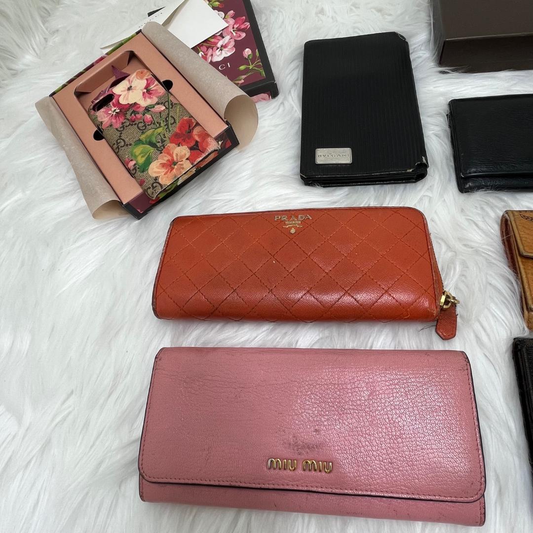 お得！グッチ　プラダ　miumiu mcm ブルガリ　フェンディ　財布まとめ売り
