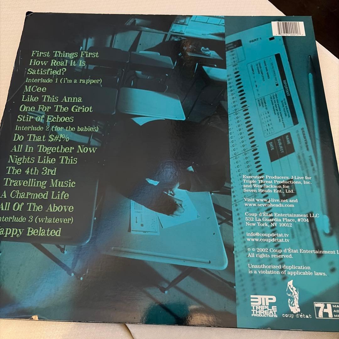J-Live ALL OF THE ABOVE レコード
